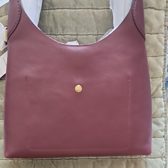 Coach Maroon Leather Shoulder Bag - Picture 4 of 6